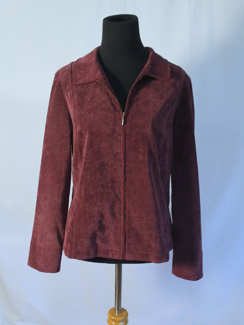 Christopher & Banks Petite Plum Lightweight Corduroy Jacket PM